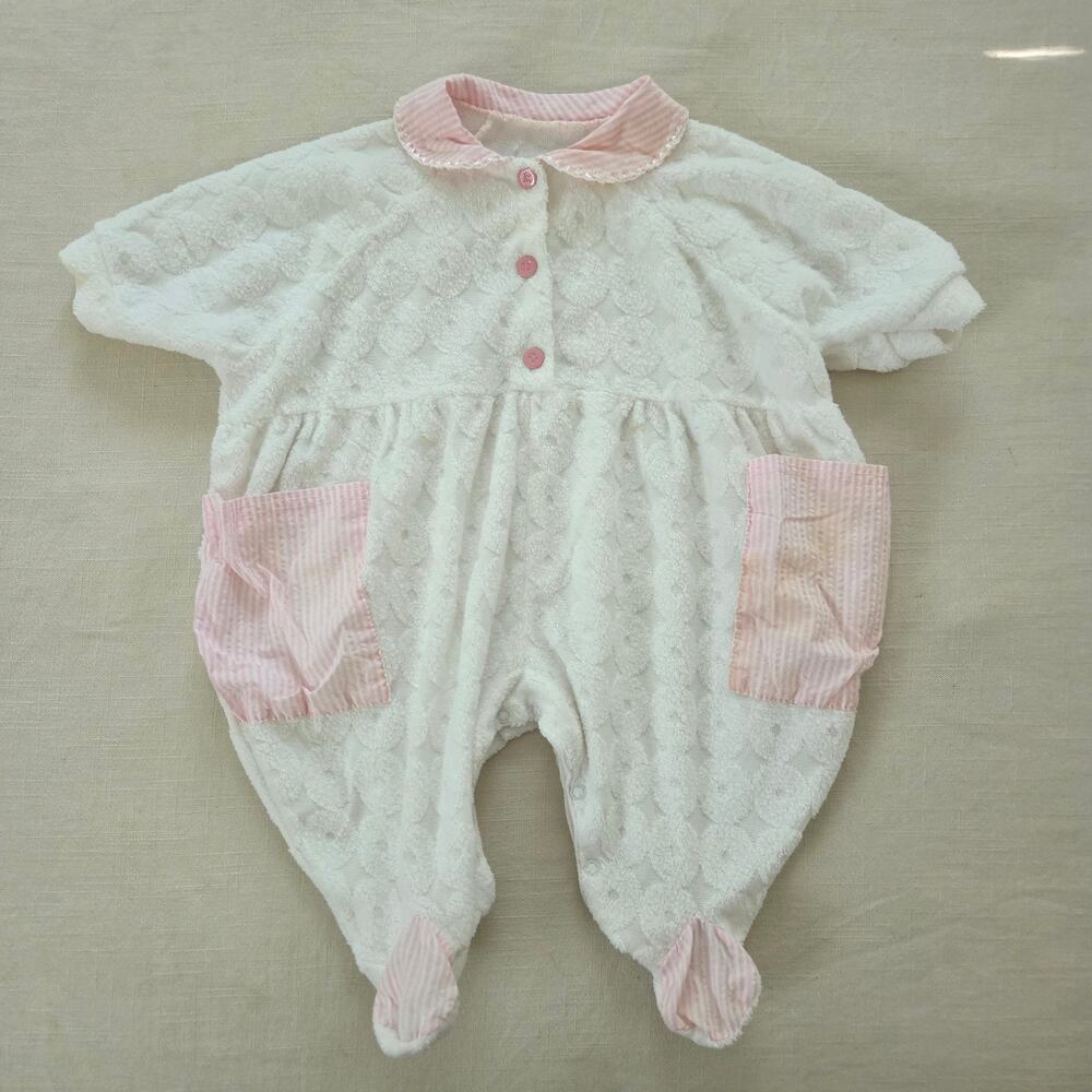 Vintage Slouchy Textured Pajamas 3 months